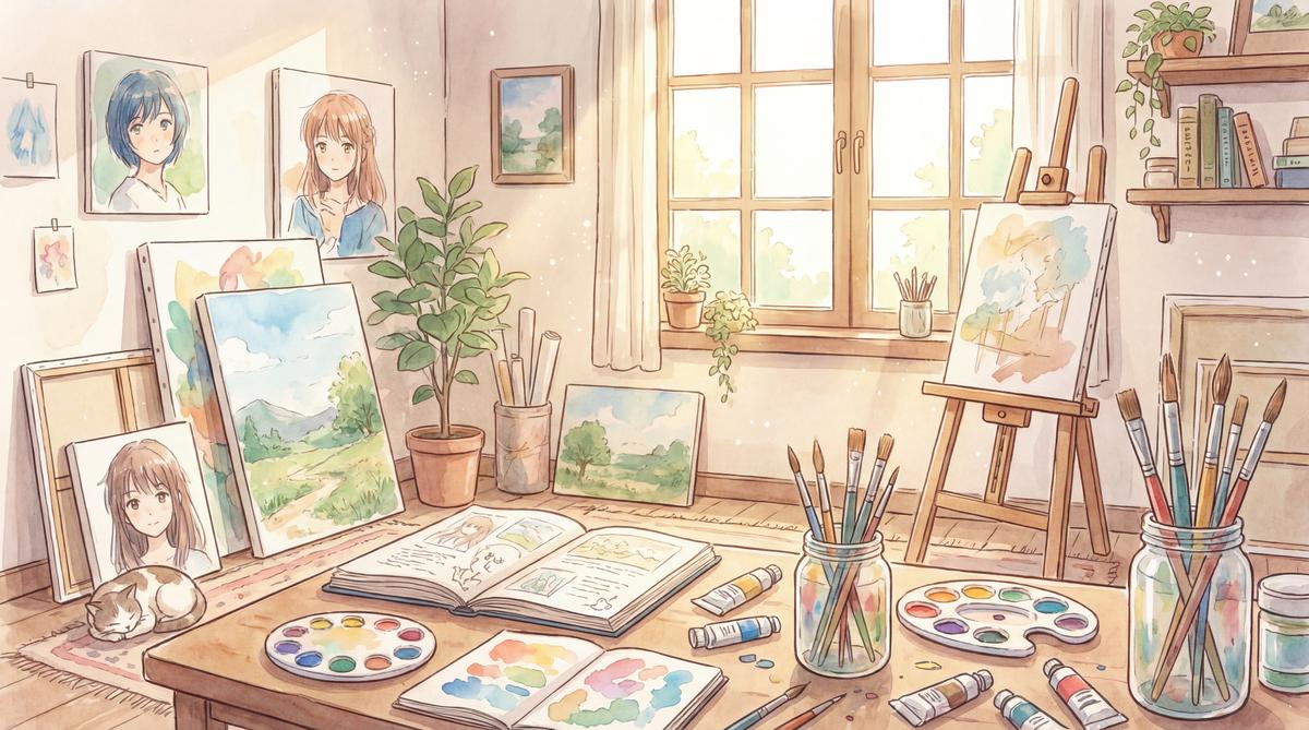 幼幼动漫-画室日记动漫绘画教程